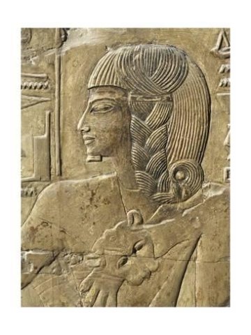 Egypt, Thebes, Luxor, Valley of the Kings, Close-Up of Relief in Corridor, Tomb of Seti I - 24x18in
