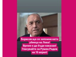 Борисов го уби но Радев не го спаси