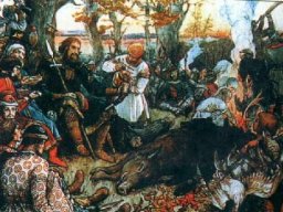 Отдых Владимира Мономаха после охоты